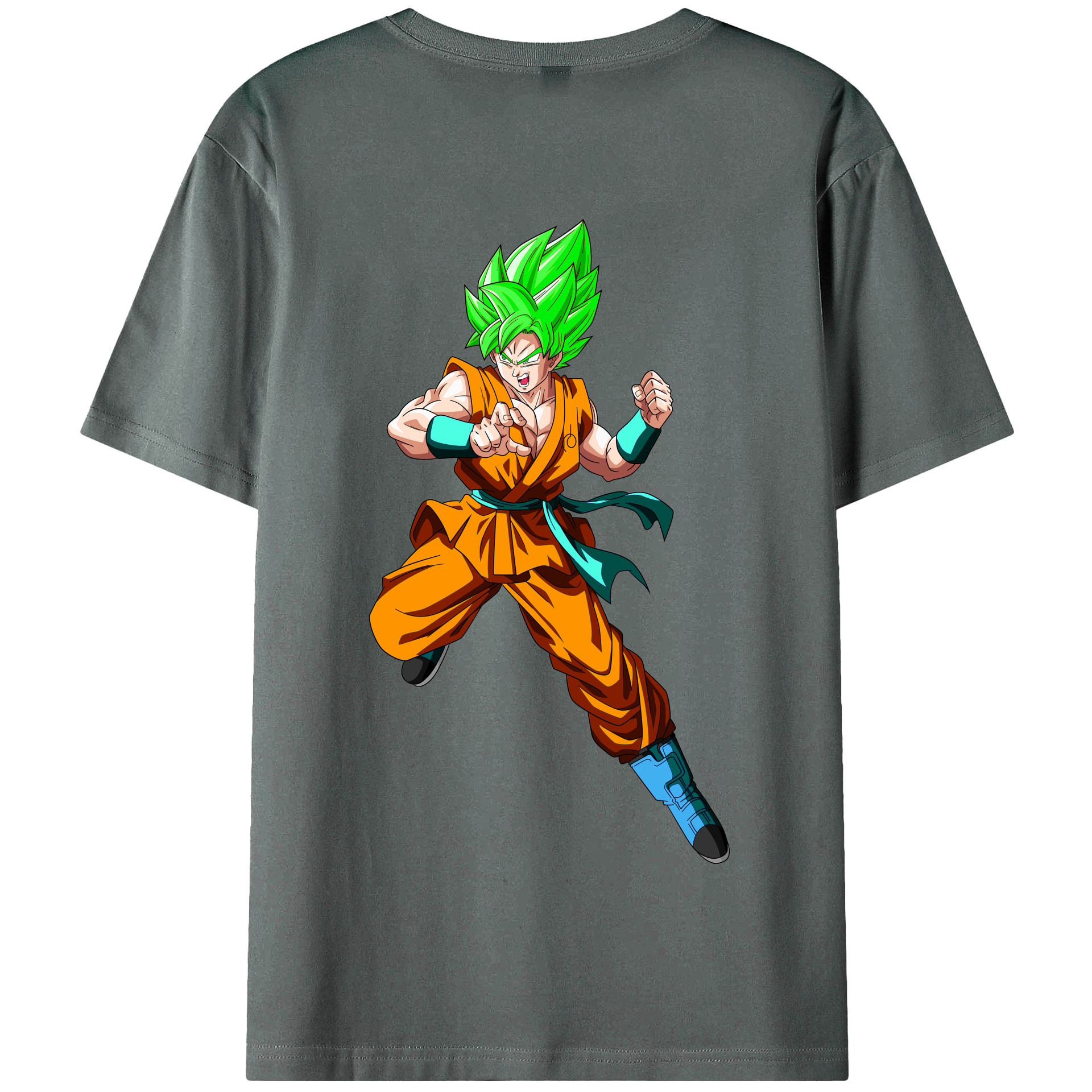 （画像用） ドラゴンボール 孫 悟飯（そんごはん）DRAGON BALL Son Gohan 綿100％半袖Tシャツ（背面プリント）